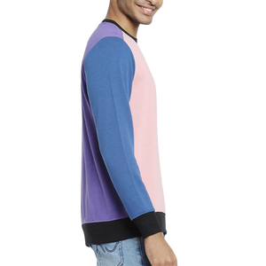 เสื้อสเวตเชิ้ตผู้ชายสีน้ำเงินกรมท่า คอกลม ติดกระดุม ทรงปกติ แขนยาว สวมใส่สบาย ผ้าถัก สำหรับฤดูหนาว ผลิตจากผ้าฝ้าย 100% - Product Image 4