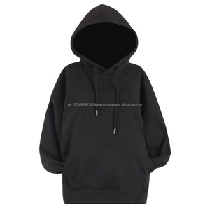 Sweat à capuche personnalisé printemps et automne 480gsm poids lourd 100% coton pull unisexe ourlet côtelé sweats à capuche - Product Image 6