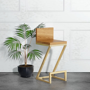 Muebles de Cocina Modernos, Muebles Comerciales, Taburete de Bar, Silla de Bar de Madera para Restaurante, Silla de Bar de Estilo Nórdico de Lujo - Product Image 5