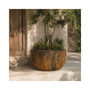 Nouvel ensemble de pots de jardin en fibre de verre de qualité supérieure, sur mesure, fabriqués au Vietnam, pour la maison - Product Image 1