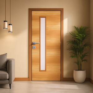 Porte intérieure en PVC imperméable, résistante au feu, aux rayures et aux termites, pour salle de bain, chambre, cuisine, usage domestique haut de gamme - Product Image 1