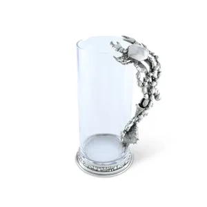 Jarra de Metal Rústica Hecha a Mano, Florero de Lujo para Arreglos Florales, Jarras y Recipientes de Metal Martillado de Estilo Industrial, Elegante, Rústico y Ecológico - Product Image 5