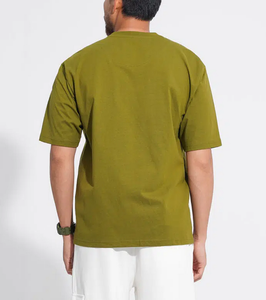 T-shirt Homme Lavé Coupe Décontractée 100% Coton 240 GSM Qualité Supérieure Design Oversize Personnalisé Logo Marque OEM Meilleures Ventes - Product Image 5