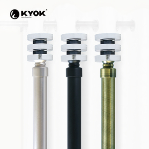KYOK Modern Industrial Style Bulk DiscountExtendable Metal <b>Curtain</b> Rods - Product Image 5