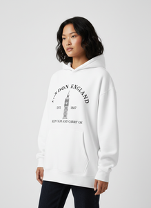 Sweat à capuche oversize pour femme, épaules tombantes, personnalisable, vente en gros OEM - Product Image 6