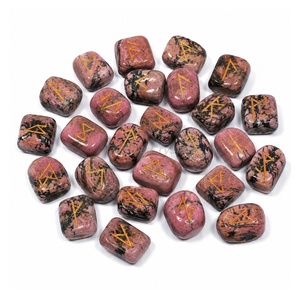 Blue Opal Rune <b>Set</b> Polished Stone Rune Stone <b>Set</b> Futhark Divination Kit Spiritual Oracle International Wholesale Rune Stone <b>Set</b> - Product Image 3