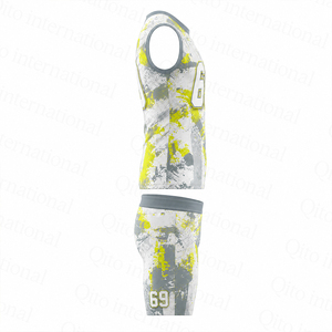 Conjunto de Uniforme de Fútbol 7V7 con Diseño Personalizado, Camiseta sin Mangas y Pantalones Cortos, Ropa Deportiva Sublimada para Equipos, Venta al Por Mayor OEM - Product Image 5