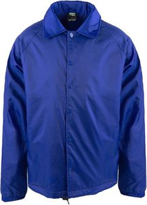 Classic Windbreaker Nylon Water Resistance Relaxed Fit Snaps Blank <b>Coat</b> - Product Image 2