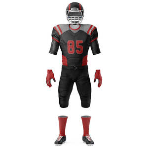 Ensemble d'uniformes de football américain haute performance, design personnalisé, vêtements d'équipe respirants et anti-humidité, 2 pièces, uniformes de football pour jeunes - Product Image 6