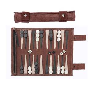 Juego de Ajedrez de Bolsillo Plegable, Hecho a Mano, de Cuero Duradero y de Lujo, para Torneos al Aire Libre, Mini Portátil, de HARBOR CORPORATION - Product Image 3