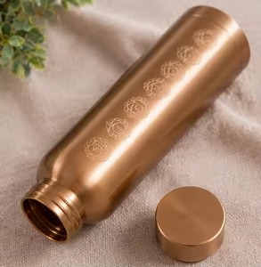 Hammered Copper <b>Mug</b> With Lid <b>Large</b> Capacity Vintage Design Home Drinkware - Product Image 2