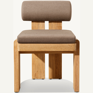 เฟอร์นิเจอร์เก้าอี้ไม้สักสไตล์โมเดิร์นเรียบง่าย พร้อมฟองน้ำนุ่ม ทนทาน และมีคุณภาพดี - Product Image 1