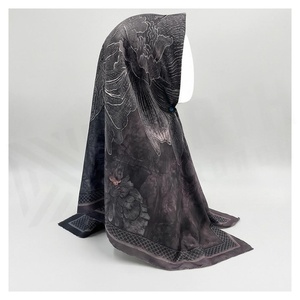 NORTH APPROACH Women's Square Silk Scarf Animal Print Elegant Multi-Functional Fashion Accessory All Seasons - Product Image 3