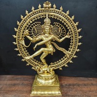 Artisanat en bronze Radhe Enterprises, statue de Nataraja en bronze Panchaloha GANGESWAVE personnalisée de luxe, faite à la main, traditionnelle