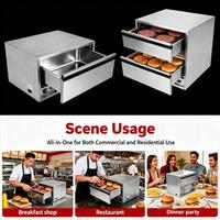 Pemanas Roti Listrik Stainless Steel untuk Restoran, Dapur Komersial, dan Layanan Buffet, Pemanas Makanan Listrik Heavy Duty