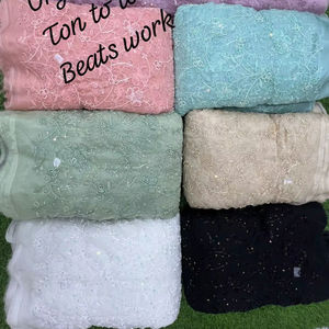 Tissu Fendy brodé respirant au toucher doux, vêtements de mariage, décoration intérieure, style élégant, accessoires de meubles de luxe non tissés - Product Image 1