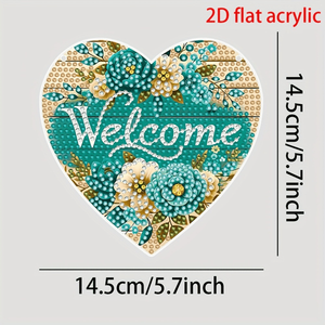 CIFbuy Acrylic Sun Catcher Kit Pittura Diamante da Appendere alla Finestra, Decorazione in Cristallo a Forma di Cuore, Fiore, Prisma Arcobaleno per Casa, Esterni e Giardino - Product Image 2