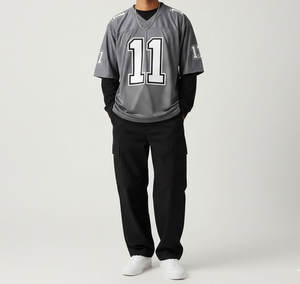 Uniforme de Fútbol Personalizado para Hombre, Diseña Tu Propia Ropa de Equipo, Tela de Alto Rendimiento que Absorbe la Humedad para Juego Competitivo - Product Image 4