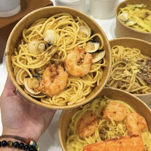 Hot sale 2026 Custom Size Accepted Factory 750ml 1000ml Eco Friendly Noodle Soup Salad Bowl Kraft Paper Disposable Serving Bowl - Product Image 3