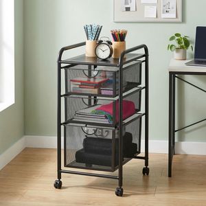 Shopee vente 3 niveaux en métal utilitaire stockage fichier chariot en gros Taiwan fabricant ménage bricolage articles ménagers pour chambre cuisine - Product Image 1