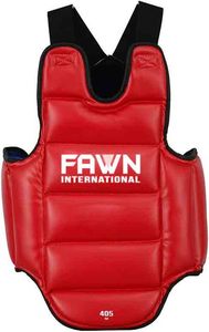 Protector Corporal de Taekwondo de Cuero con Logotipo Personalizado Fawn International, Juego Completo, Protector Duradero para Boxeo, Karate y Artes Marciales - Product Image 4