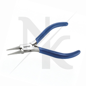 Jewelry <b>Craft</b> Tools Round Nose Pliers 115mm Blue Handle Bracelet Making DIY Stainless Steel Beading <b>Wire</b> DIY Jewelry Tools - Product Image 3