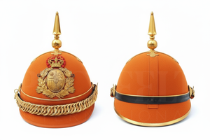 Casco de terciopelo personalizado para ceremonias, con adorno de cresta trenzada dorada, decorativo para uniformes de desfile, eventos y disfraces. - Product Image 5