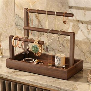 Handcrafted Eco-Friendly Wooden Jewelry Holder Modern Design <b>Square</b> Shape Bedroom Tabletop Indoor Use Good Finish Wholesale Bulk - Product Image 2