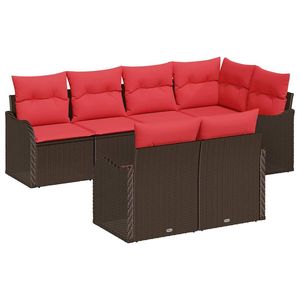 Ensemble de canapés de jardin en polyrotin marron - Product Image 2