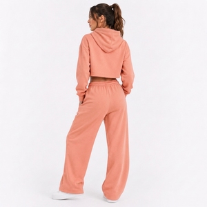 Womens Relaxed Everyday Clothing <b>Set</b> Long Sleeve Sweatshirt And Comfortable Pants For Casual Home And Travel Wear - Product Image 2
