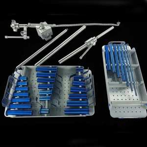 Système de rétracteurs tubulaires Mis, rétracteurs en titane plasma, ensemble d'instruments pour chirurgie de la colonne vertébrale à intervention minimale invasive avec boîte de stérilisation - Product Image 4