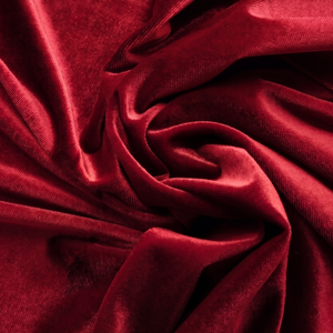 Brushed Sueded Plain Style Dark <b>Red</b> Velvet Fabric 100% Polyester Woven Medium Weight 130 GSM Apparel Interlining Curtain Garment - Product Image 5