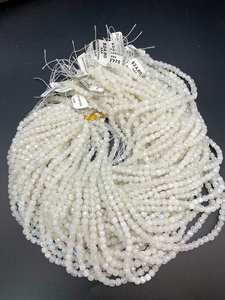 Cuentas de Piedra Lunar Natural, Forma de Cubo Facetado, Hermosa Piedra Lunar Blanca con Destello Azul, Gema de Alta Calidad - Product Image 3