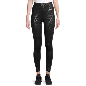 Venta caliente de las mujeres logotipo personalizado sin costuras gimnasio Fitness deportes correr pantalones Scrunch trasero diseño cordón cierre patrón sólido - Product Image 4