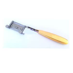 Couteau chirurgical réutilisable pour greffe cutanée, manche doré, instruments de chirurgie Wenquar, certifié CE - Product Image 1