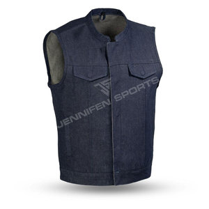 Gilet en toile de coton 100% de bonne qualité, prix raisonnable, vêtements pour hommes, gilet pour moto, gilet en toile unisexe - Product Image 6
