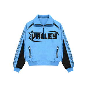 Trendy Custom Logo Polyester Breathable Spring Satin Lightweight Color Blocking Men Windbreaker Jacket and Shorts Set - Product Image 2