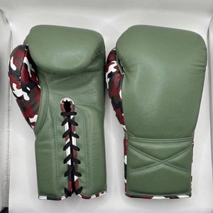 Guantes de Boxeo de Piel de Vaca Genuina, Impermeables, con Logotipo Personalizado, de 10oz y 16oz, para Entrenamiento de Sparring y Muay Thai - Product Image 4