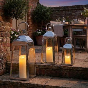 Customised Decorative <b>Set</b> Of Outdoor Indoor Metal Candle <b>Lanterns</b> Farmhouse Floor & Hanging Metal Candle <b>Lanterns</b> For Decor - Product Image 5