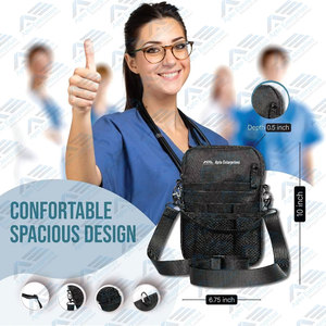 Medical Gear Pockets Tape Holder and Utility Storage for Stethoscopes Bandage Scissors Black <b>Nurse</b> Fanny Pack - Product Image 5