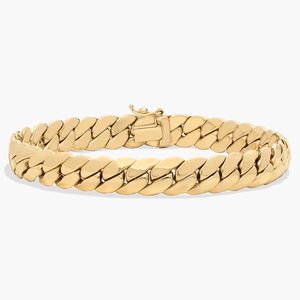 Pulsera de eslabones elegantes de 9 pulgadas en oro amarillo - Product Image 1