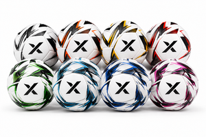 ลูกฟุตบอล X แบบกำหนดเอง สีขาว ดำ ส้ม พร้อมโลโก้ X สำหรับเยาวชน |   OEM ODM |   ผู้ผลิต |   ดีไซน์และคุณภาพระดับพรีเมียม - Product Image 5