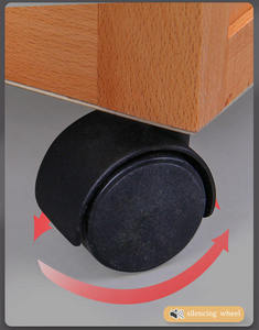 Coffre de rangement pour artiste en bois de hêtre à 5 tiroirs, organisateur en bois pour pinceaux, crayons, marqueurs, fournitures artistiques - Product Image 3