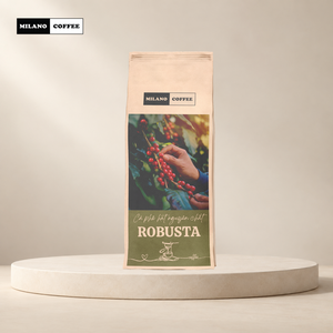 Café Milano 250g, grains de café Robusta torréfiés légerement du Vietnam, saveur intense et corsée, durée de conservation 1 an - Product Image 1
