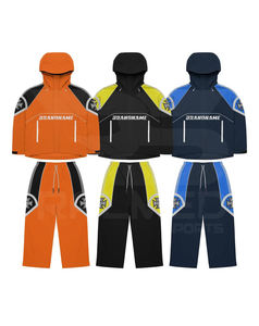 Chándal Impermeable 100% Nailon de 2 Piezas, Pantalón y Chaqueta con Capucha, Logotipo DTF, Líneas Reflectantes de Malla Interior, Chándal Cortavientos - Product Image 6