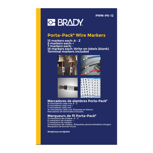 สมุดมาร์กเกอร์สายไฟ Brady Porta-Pack ทนความร้อน สำหรับการระบุสายเคเบิลแบบพกพา ผลิตในเกาหลี - Product Image 3