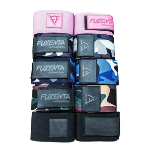 Bandes de compression élastiques en coton pour coudes, support robuste pour haltérophilie, fitness, powerlifting et entraînement en salle de sport - Product Image 1