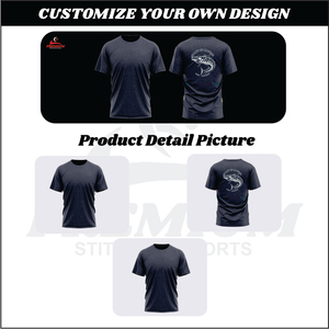 T-shirt à col montant coupe ajustée |   Fournisseur de t-shirts en coton personnalisés OEM |   Faible MOQ, Marque Privée - Product Image 5