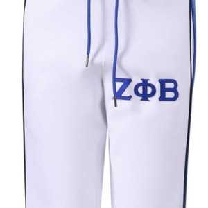 Pantalon de jogging Zeta White Air Tech Fleece pour femme, style athlétique, streetwear, confortable et décontracté, inspiré des sororités grecques - Product Image 6