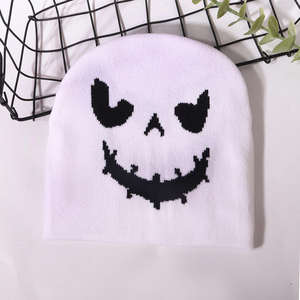 New Arrival Halloween Printed Knitted Beanies <b>Hat</b> for Men & <b>Women</b> Premium Quality Streetwear Winter Warm <b>Top</b> Trendy Beanie Caps - Product Image 3
